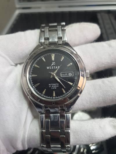Westar Automatic 21 Jewels – Glass Back – Excellent Condition