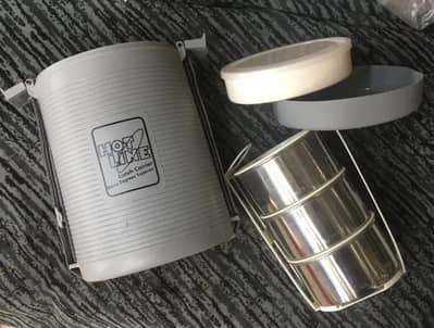 HOTLINE 3+1 Layer Tiffin Insulated Lunch Box Food Carrier Storage Box