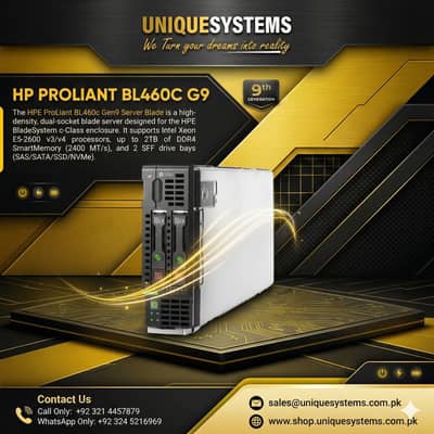 HP ProLiant BL460c Gen9 Blade | Dual Xeon E5-2600 v3/v4 | DDR4