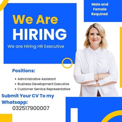 Urgent Males Female  Admin Administration/HR/Receptionist/Assistant