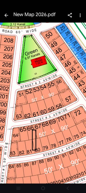 Top City 1 - Block I Residential Plot Sized 500 Square Yards For sale
