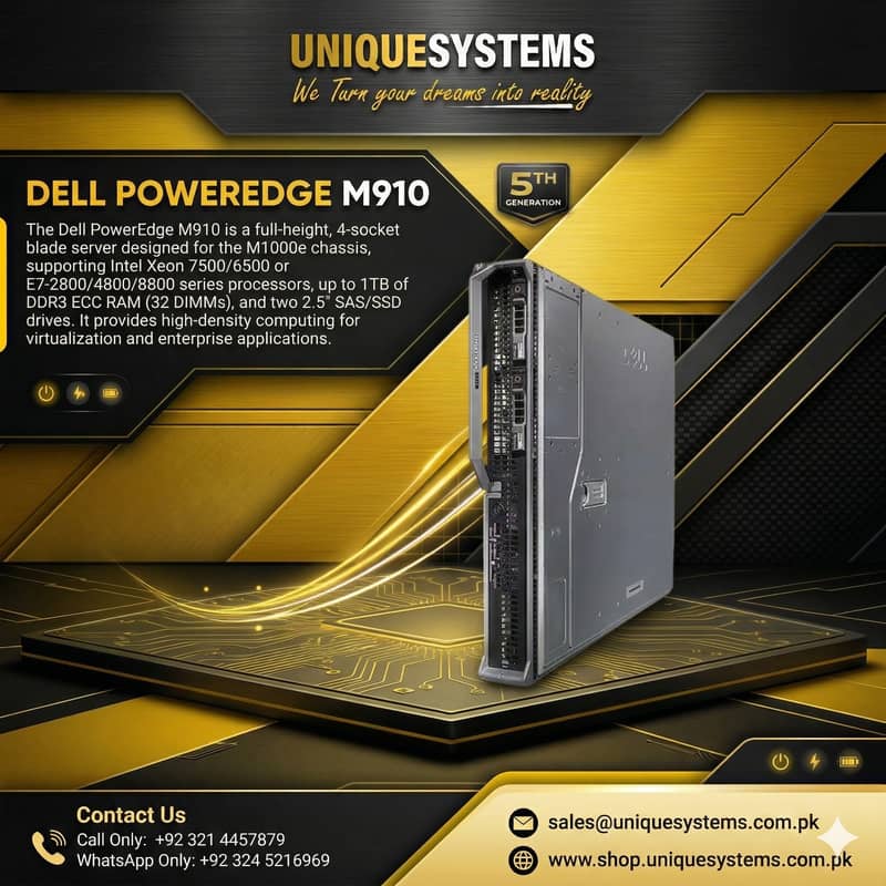 Dell PowerEdge M910 Blade Server – High Performance 0