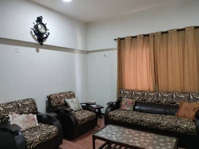 Well-Maintained 2-Bed DD West Open Flat For Rent Saima Jinnah Avenue, Karachi