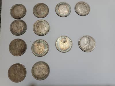 Old Indian Antique Coins 12 pcs