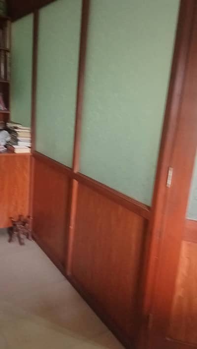 Solid wooden and glass partitions