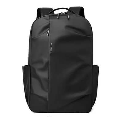 Black PU Leather Backpack 18" Multicolor