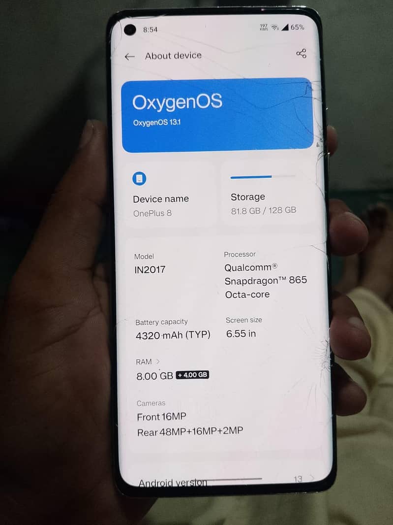 One plus 8 single sim 3