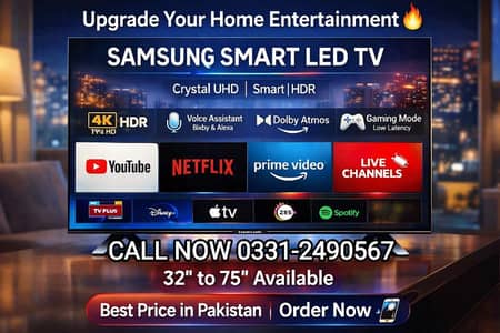 BUY 55 INCHES SMART LED TV HD FHD 4K HDR MODELS