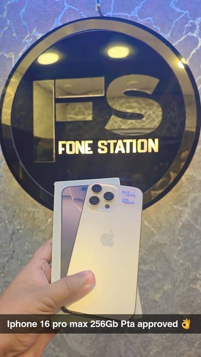 iphone 16 pro max 256Gb 91 health waterpack with box cablw