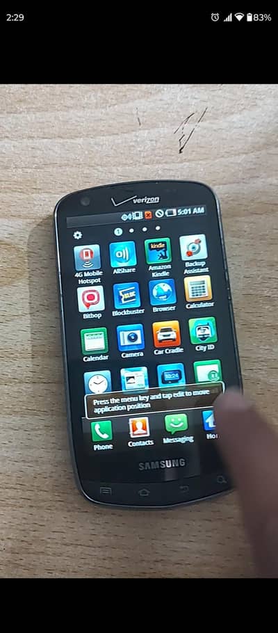 Samsung Droid Charge I510 old mobile antique fhone