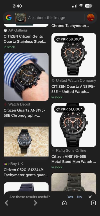 Citizen 100% original watch and used condition scratch less