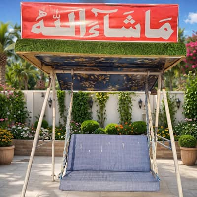 Outdoor Garden Swing Chair with Canopy Balcony and Terrace Seating