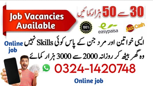 Part Time Full Time Job / Data Entry Job / Typing job / Assignment Job