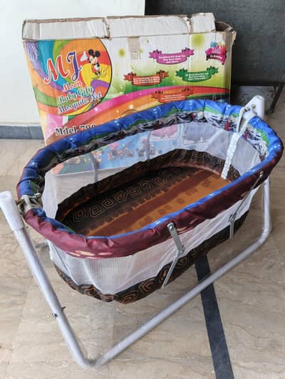 Baby Swing Cot & Cradle With Mosquito Net Baby Jhola