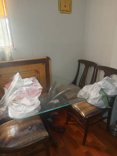 Dinning Table with 4 Wooden Chairs