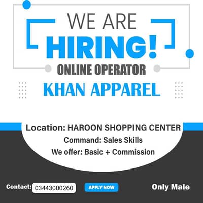 sales job only male candidates