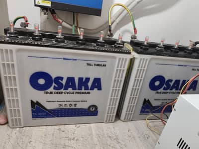 OSAKA Tall Tubular Batteries True Deep Cycle Premium 185-AH