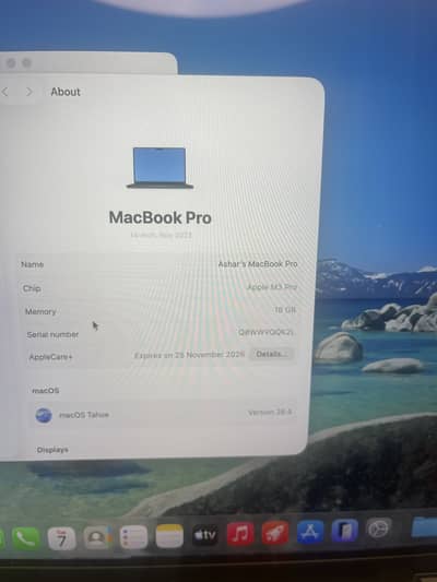 Apple MacBook Pro M3 14 inch -1 TB,18 GB- Warranty AppleCare+  NoV2026