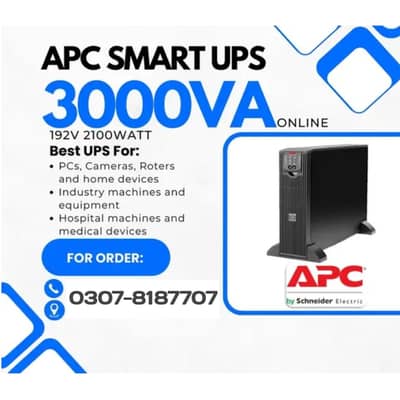 ALL SERIES OF APC UPS  AVAILABLE 3KVA/3000VA