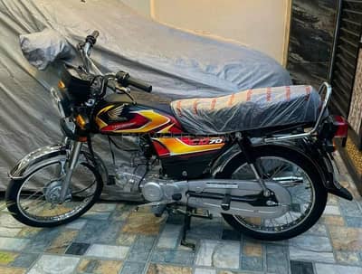 Honda CD 70 Bike | New Honda 70 | Model 2026 | Black 1200 KM Use Bike