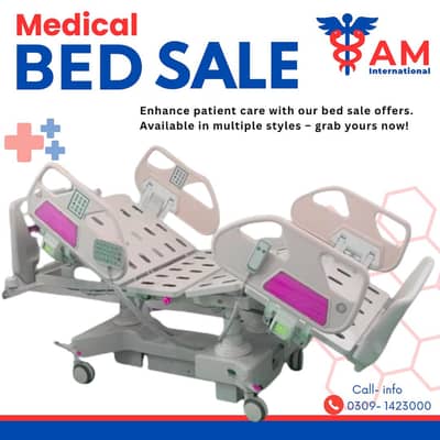 Patient Bed , Hospital Bed  Medical Bed, Surgical ,ICU Electric bed