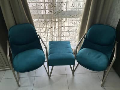 cushioned metal chairs