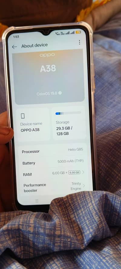 OPPO a38 6+6 128 exchange Khanewal