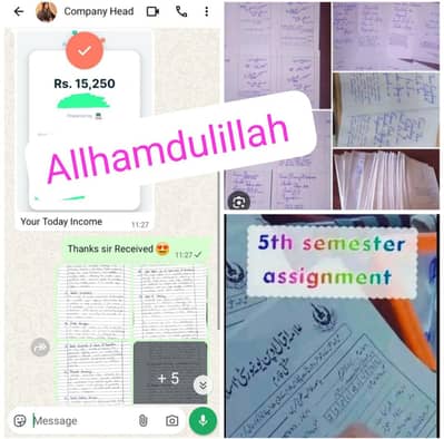 Hand Writing Assignment Work Available For Male And Female