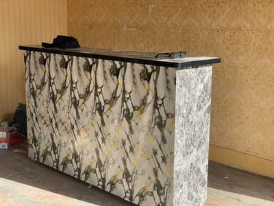 Complete Modern Shop / Office Reception Setup (Counter + 12 Shelves)