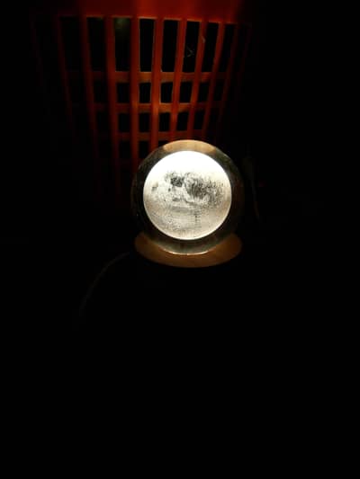 3D crystal ball night stand lamp moon