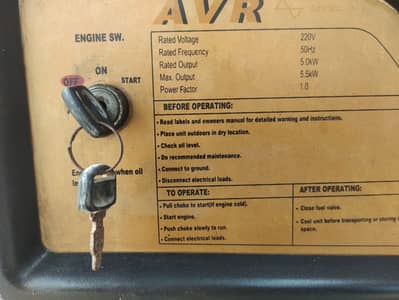 5kv jasco generator working on both