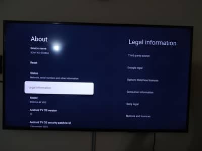 Sony Bravia KD-55x80j Google tv. led