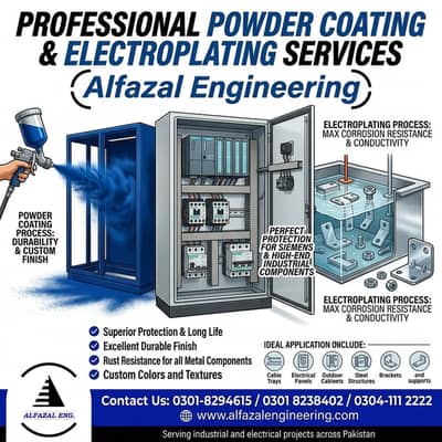 Powder Coating | Electroplating | Zinc Coating Services in Lahore |