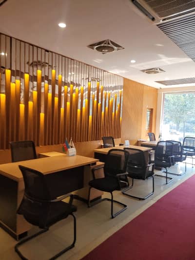 Fuilly Furnished Luxury Office Available For Rent On Sharing Basis Per Seat On Main Boluevard Johar Town Lahore