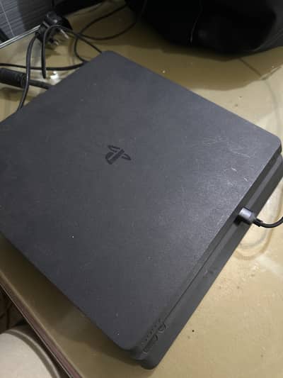 Clean PS4 Slim 500GB With 3 Games GTA V Premium Edition Fc24 Tekken7