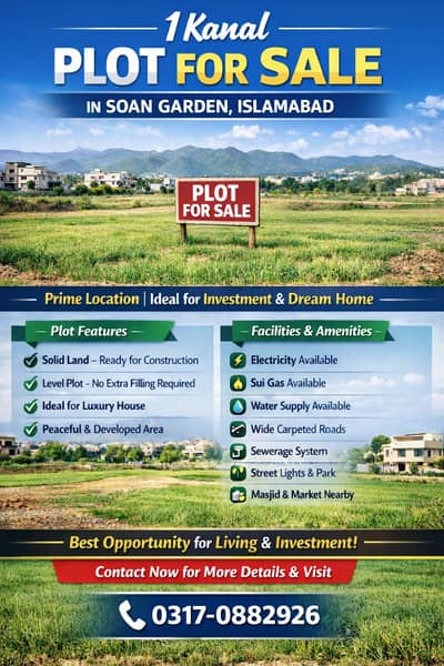 1 Kanal Plot For Sale