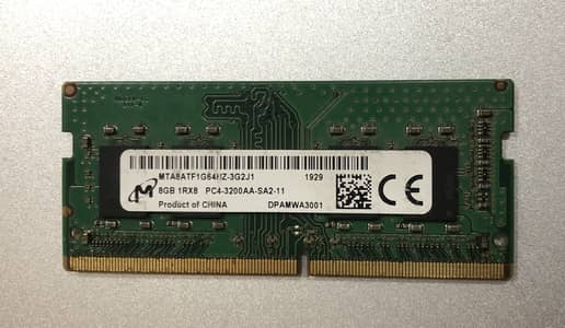 Micron 8GB DDR4 3200MHz SO-DIMM laptop memory module