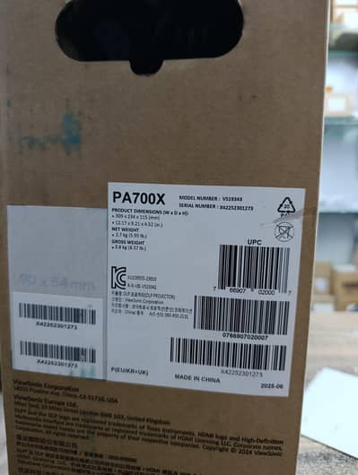 ViewSonic pa700x , 4500 Lumens, Dual HDMI brand new Warranty
