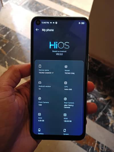 Tecno camon 17   6/128gb