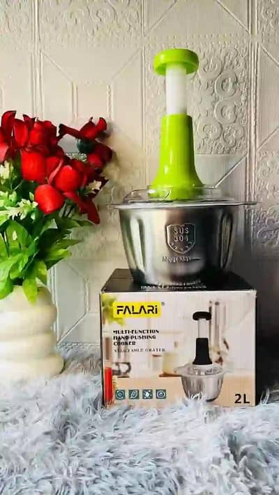 Steel Push Chopper 2 Liter