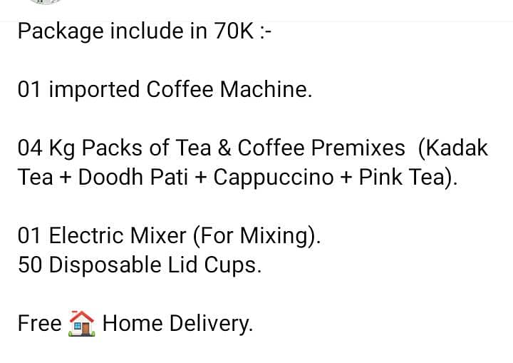 Special Discount Deal on Tea and Coffee Machines. (Free Home Delivery) 1
