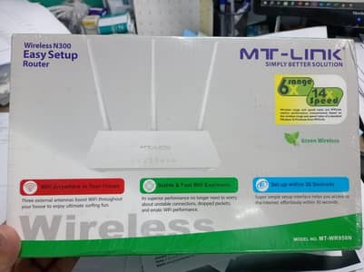 MT-LINK 300Mbps WIFI ROUTER MT-WR950N (3 Antena's)