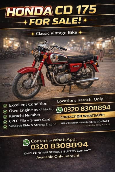 honda vintage 175 vip ride