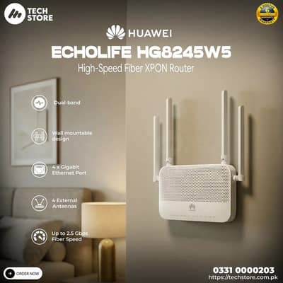 Huawei Dual-Band EPON/GPON Fiber Optic Router: Huawei 8245w5