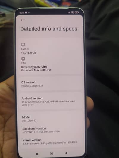 Poco x6pro price 75,000/-