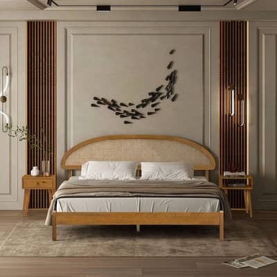 cane bed/bed set/single bed/double bed/unique bed/bed for sale/modren