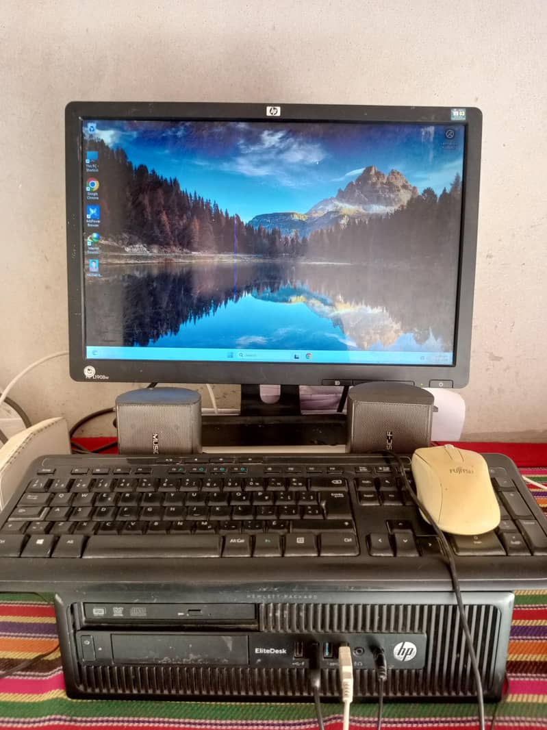 Computer CPU +LED Keyboard Mouse & Buffer 1