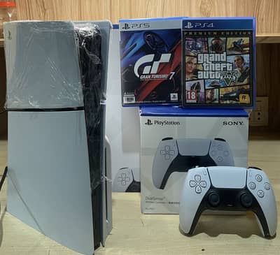 Ps5 slim disk edition 1TB - 2 controllers - 2nd controller brand new