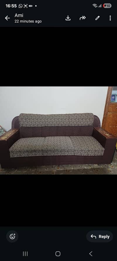 3-Seater Sofa – Comfortable & Sturdy | Good Used Condition