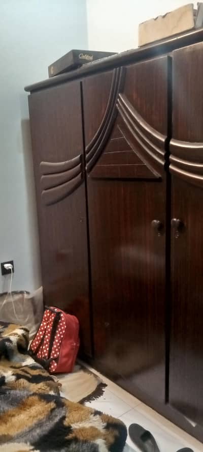 3 Door Wooden Cupboard.